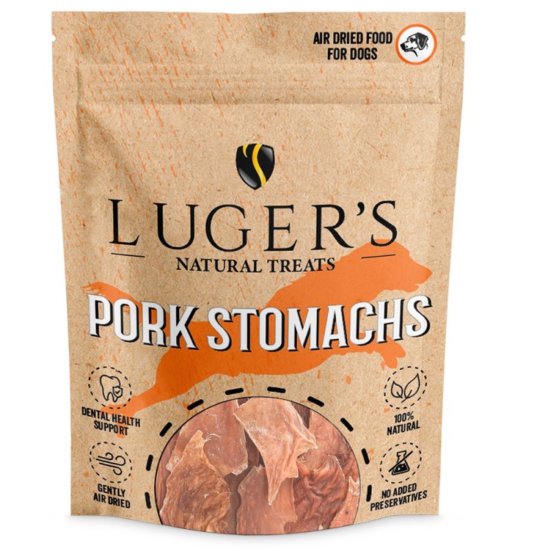 Luger's Natural Treats - Snack para cão - Estômago de porco