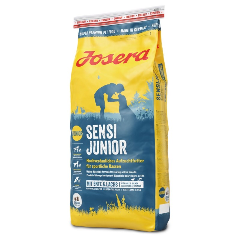 Josera Sensi Junior - Ração seca para cachorro médio/grande com sensibilidades