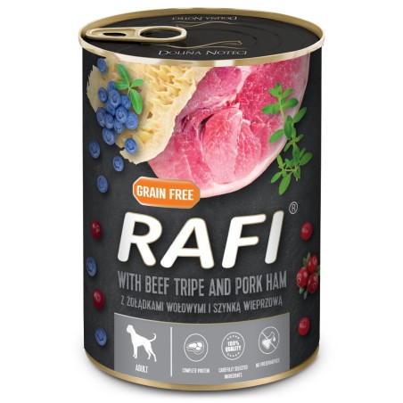 RAFI Cão adulto - Alimento em patê de tripa de vaca e fiambre de porco