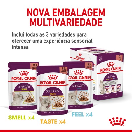 Royal Canin Sensory Smell Adult - Alimento em molho para gato para estimulo gustativo