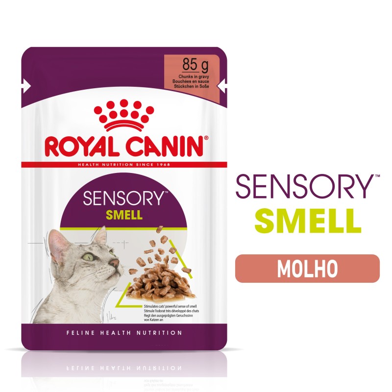 Royal Canin Sensory Smell Adult - Alimento em molho para gato para estimulo gustativo