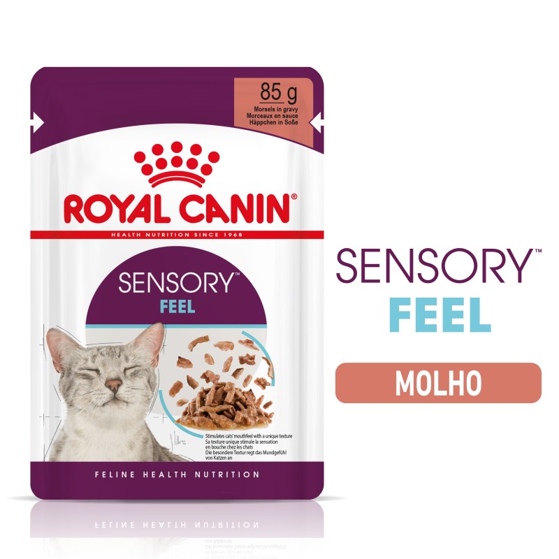 Royal Canin Sensory Feel Adult - Alimento em molho para gato para estimulo olfativo