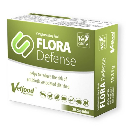 Suporte intestinal para cães médios e grandes - Flora Defense - VetFood