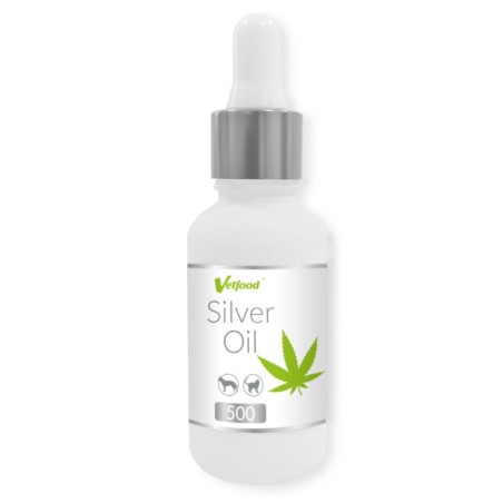 Suporte ao sistema imunitário para cão e gato - VetFood Silver Oil 500 mg