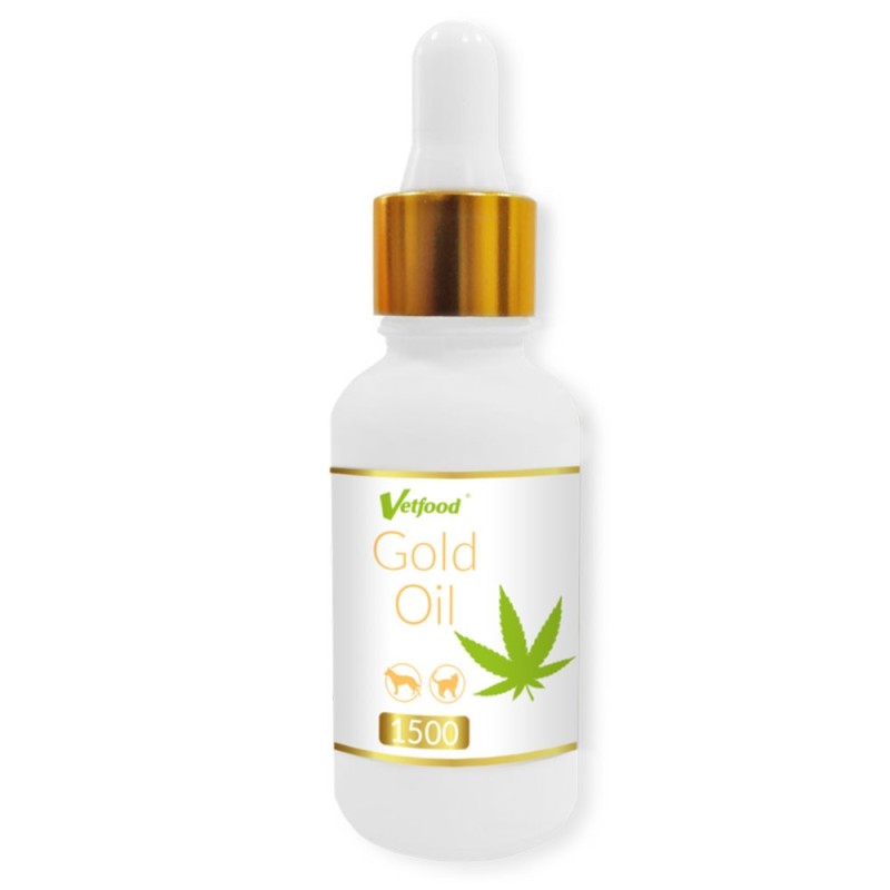 Suporte ao sistema imunitário para cão e gato - VetFood Gold Oil 1500 mg