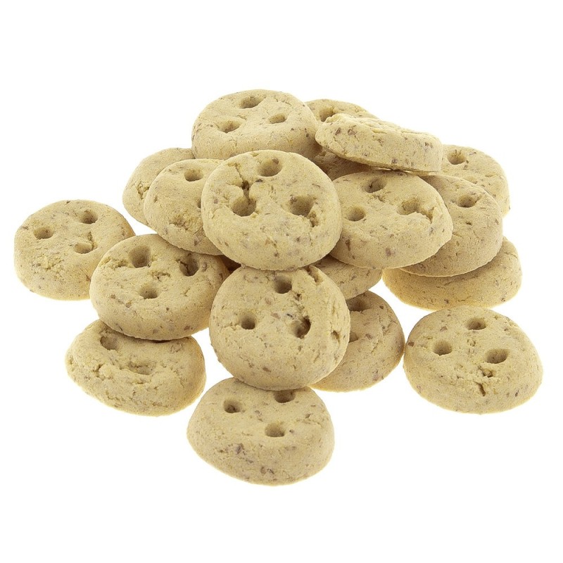 Biscoitos vegetais Biscrocchi Rustici multicereais para cães - Ferribiella