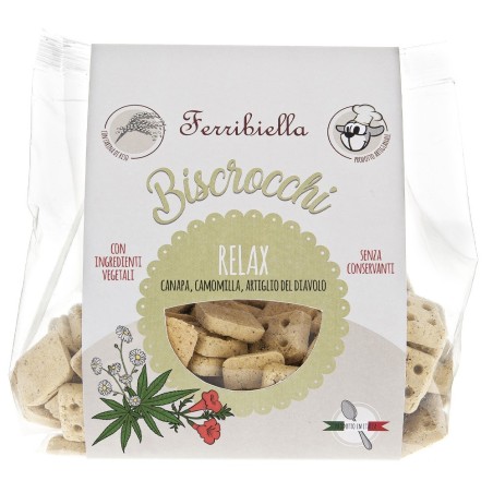Biscoitos vegetais Biscrocchi Relax para cães - Ferribiella