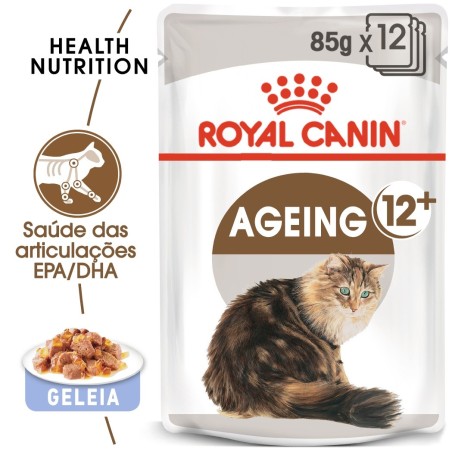 Royal Canin Ageing 12+ - Alimento em geleia para gato sénior com mais de 12 anos