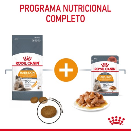 Royal Canin Hair & Skin Care - Alimento em molho para gato com sensibilidade de pele e pelo