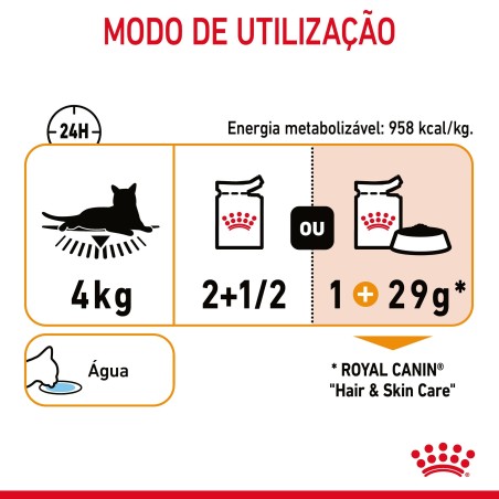 Royal Canin Hair & Skin Care - Alimento em molho para gato com sensibilidade de pele e pelo