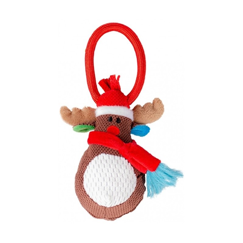 Rena de Natal com laço para cães - Duvo Plus