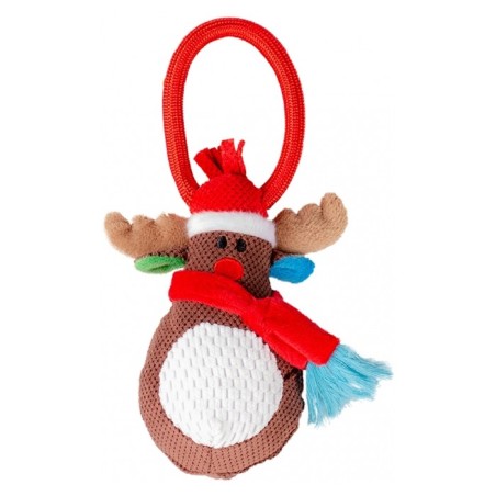 Rena de Natal com laço para cães - Duvo Plus