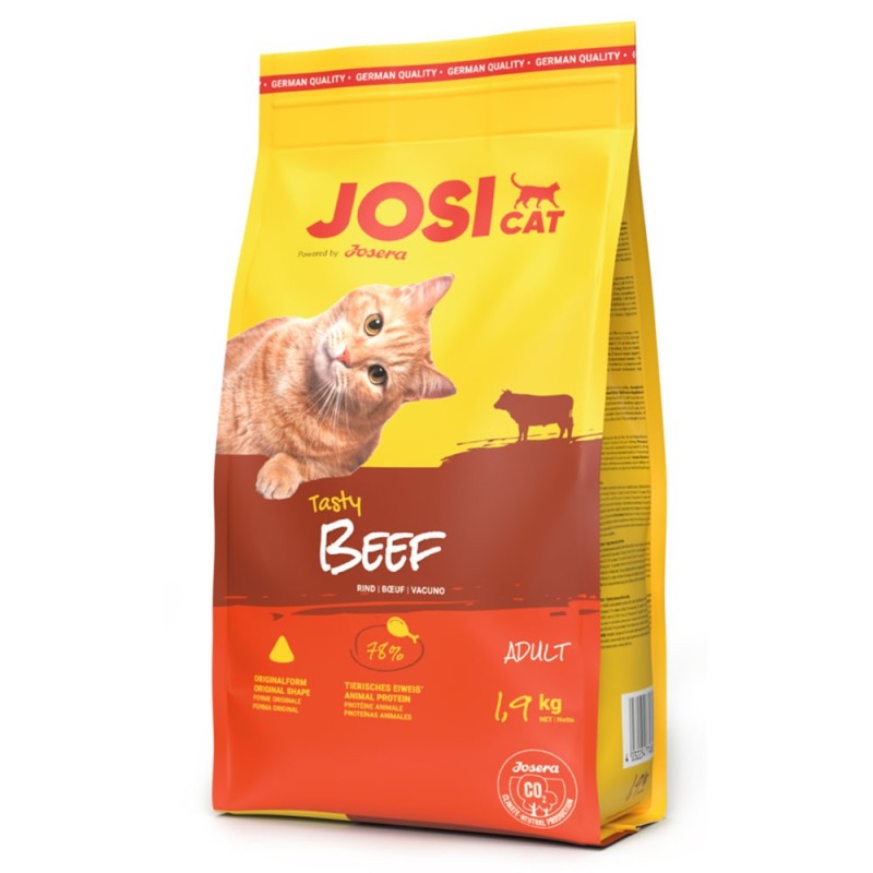 JosiCat Tasty Beef - Ração seca para gato adulto - Vaca