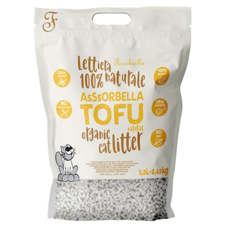 Areia aglomerante de Tofu para gatos - Ferribiella