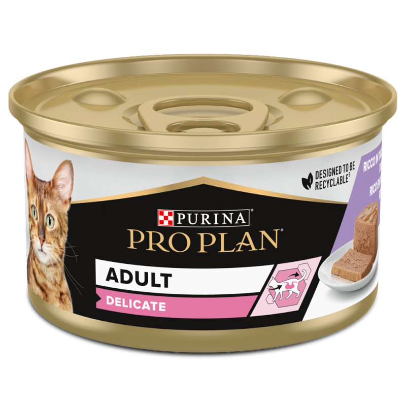 Pro Plan Delicate - Patê para gato adulto - Peru