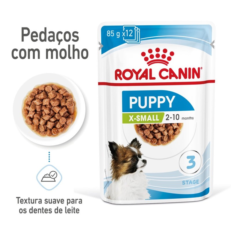 Royal Canin Puppy X-Small - Alimento em molho para cachorro de porte muito pequeno