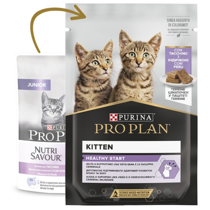 Pro Plan Healthy Start Kitten - Alimento em patê para gatinho - Peru