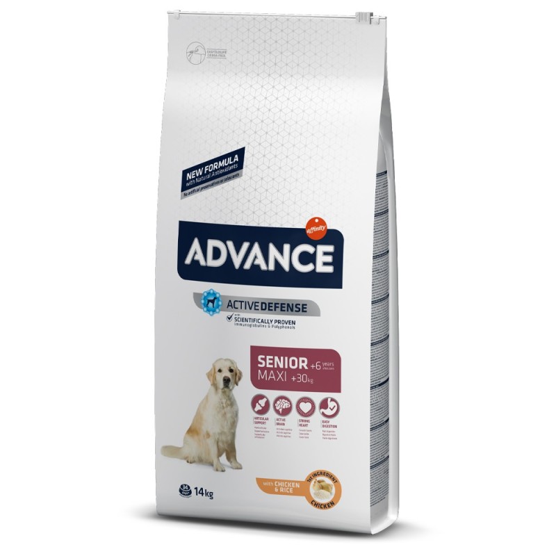 Advance Senior Vitality +6 Maxi - Ração seca para cão grande com mais de 6 anos - Frango e arroz