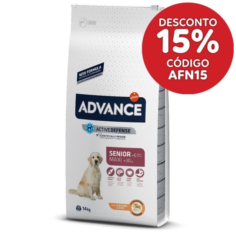 Advance Senior Vitality +6 Maxi - Ração seca para cão grande com mais de 6 anos - Frango e arroz