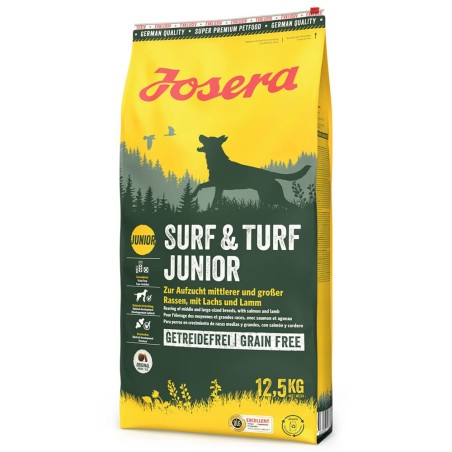 Josera Surf and Turf Junior - Ração seca para cachorro - Salmão e cordeiro