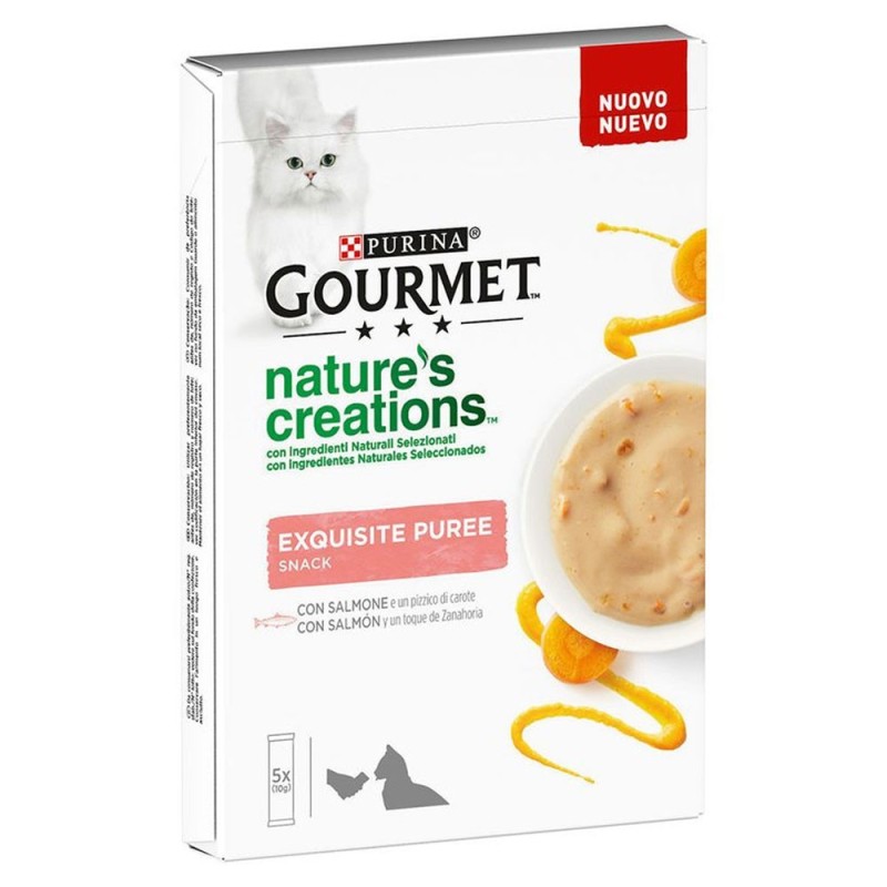 Gourmet Nature's Creations Puré para gato - Salmão e cenoura