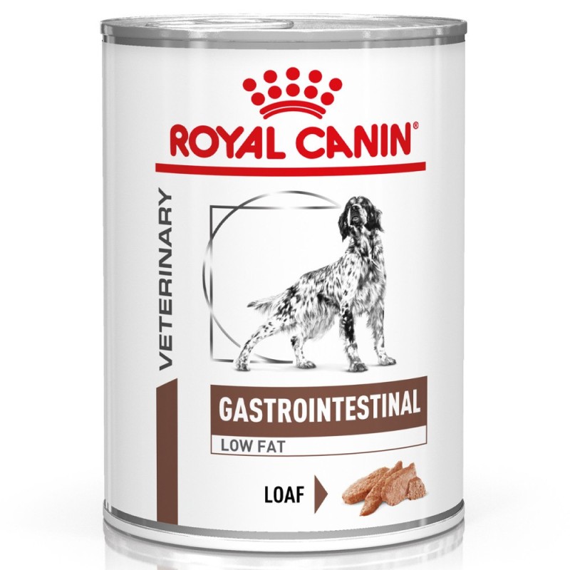 Royal Canin VET Gastrointestinal Low Fat - Alimento em patê para cão adulto com problemas digestivos