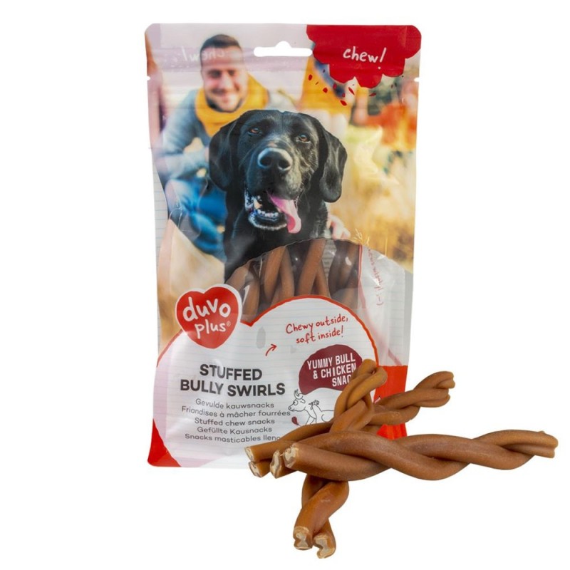 Sticks entrelaçados de frango e vaca para cão - Duvo Plus