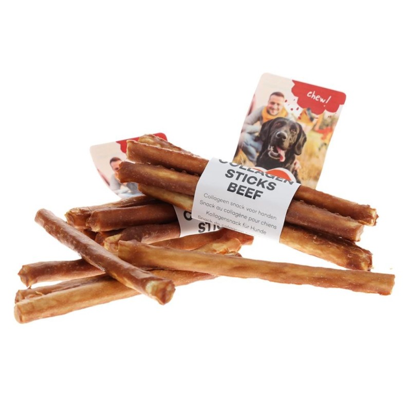 Sticks de colagénio com vaca para cão - Duvo Plus