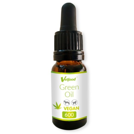 Suplemento alimentar para cão e gato - VetFood Green Oil Vegan 600 mg