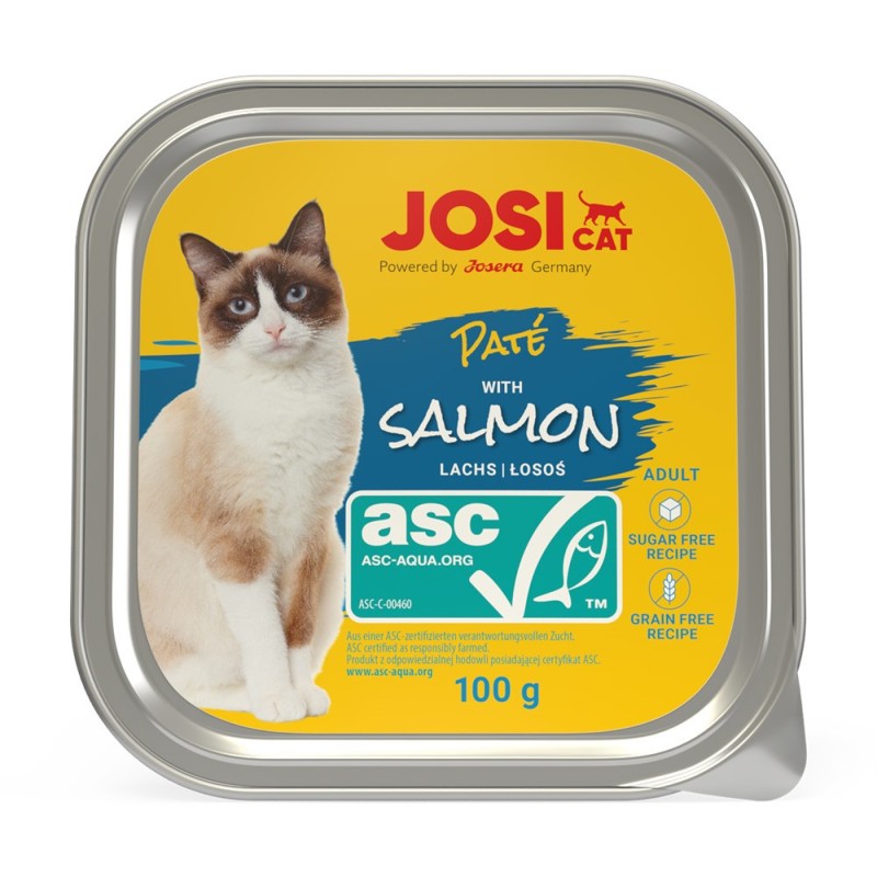 JosiCat - Alimento em patê para gato adulto - Salmão