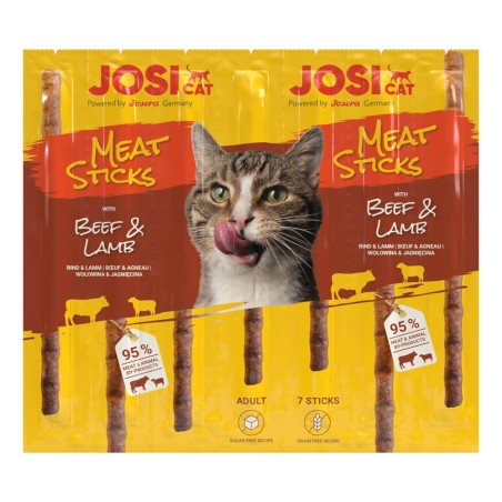 Snacks em stick para gato adulto - JosiCat - Vaca e Borrego