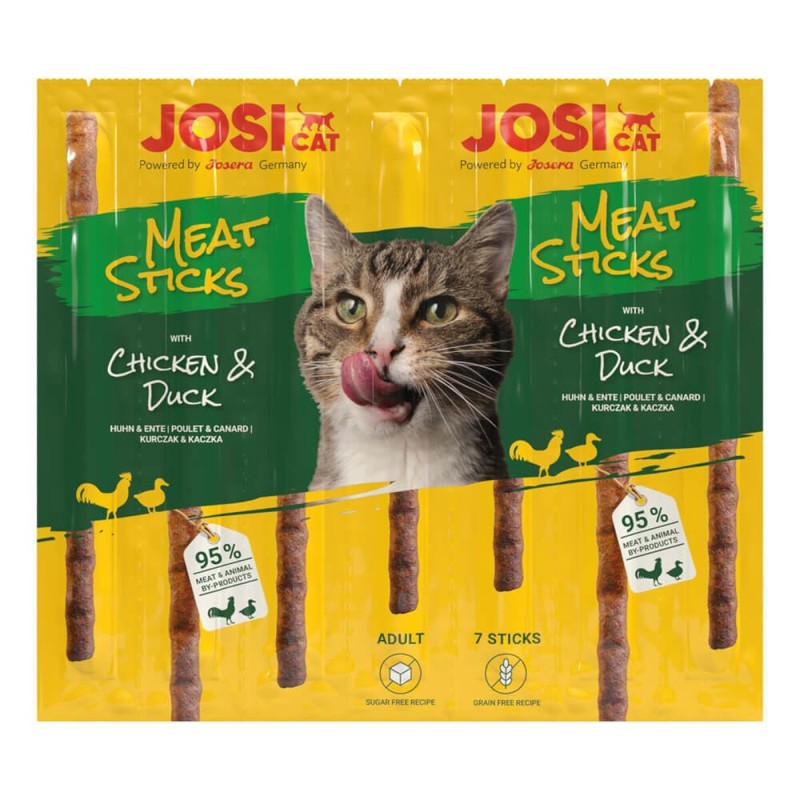 Snacks em stick para gato adulto - JosiCat - Frango e Pato