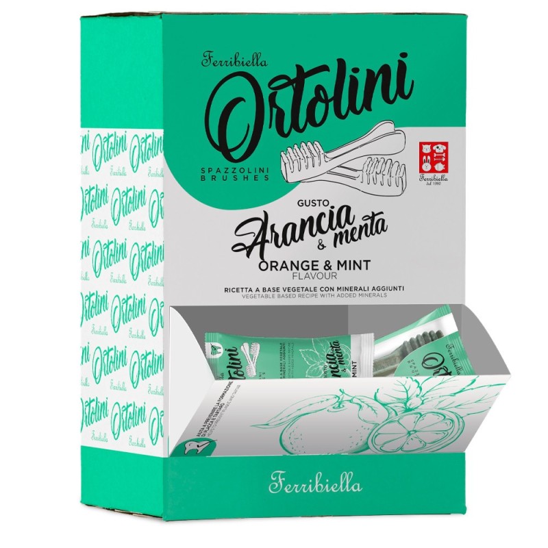 Snacks de laranja e menta para cão Ortolini - Ferribiella