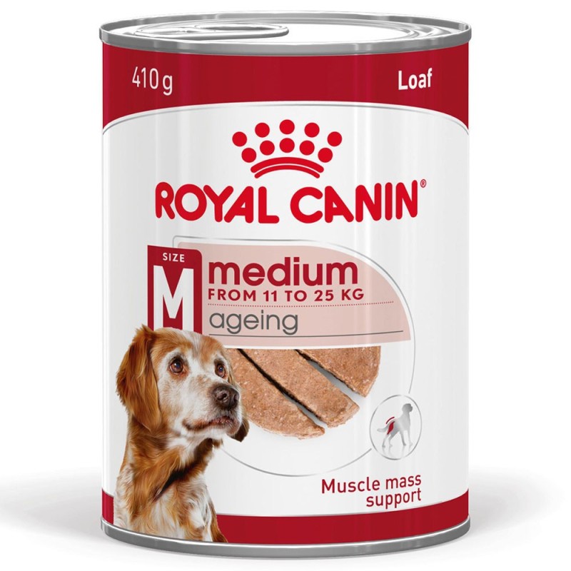 Royal Canin Medium Ageing 7+ - Alimento em patê para cão de porte médio com mais de 7a anos